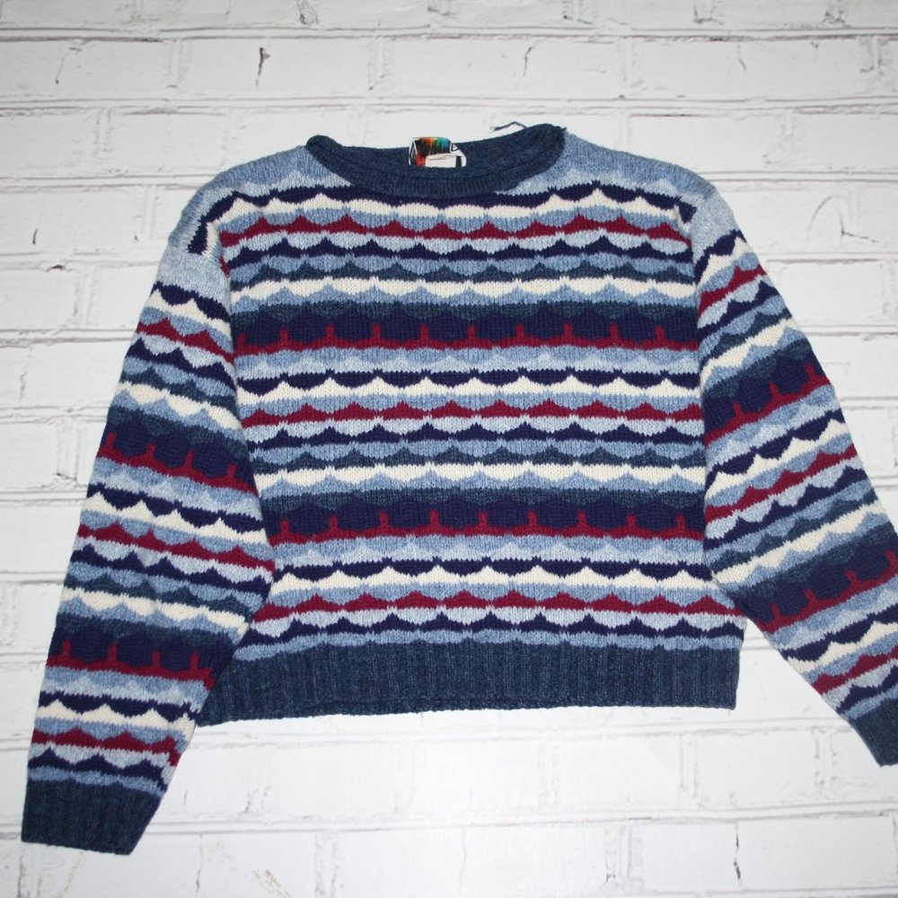 🧶 Vintage Jetset Sweater – Girls M